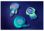  <em>Bright like neon love: vibrant jellyfish</em>, 2013 - Silicone breast implant and pigmented, phosphorescent resin on Perspex. 30 x 20cm. 

<em>Clear silicon breast implant jellyfish</em>, 2013 - Clear silicone breast implant, plastic tape and pigmented, phosphorescent resin on Perspex. 25 x 20cm. 

<em>Jellyfish viewed from above</em>, 2013 - Silicone breast implant and pigmented, phosphorescent resin on Perspex. 30 x 23cm. 